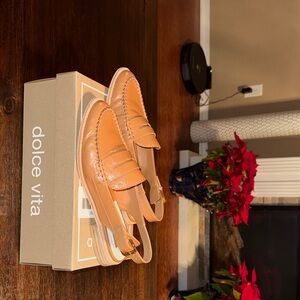 Dolce Vita Tan Leather Loafers